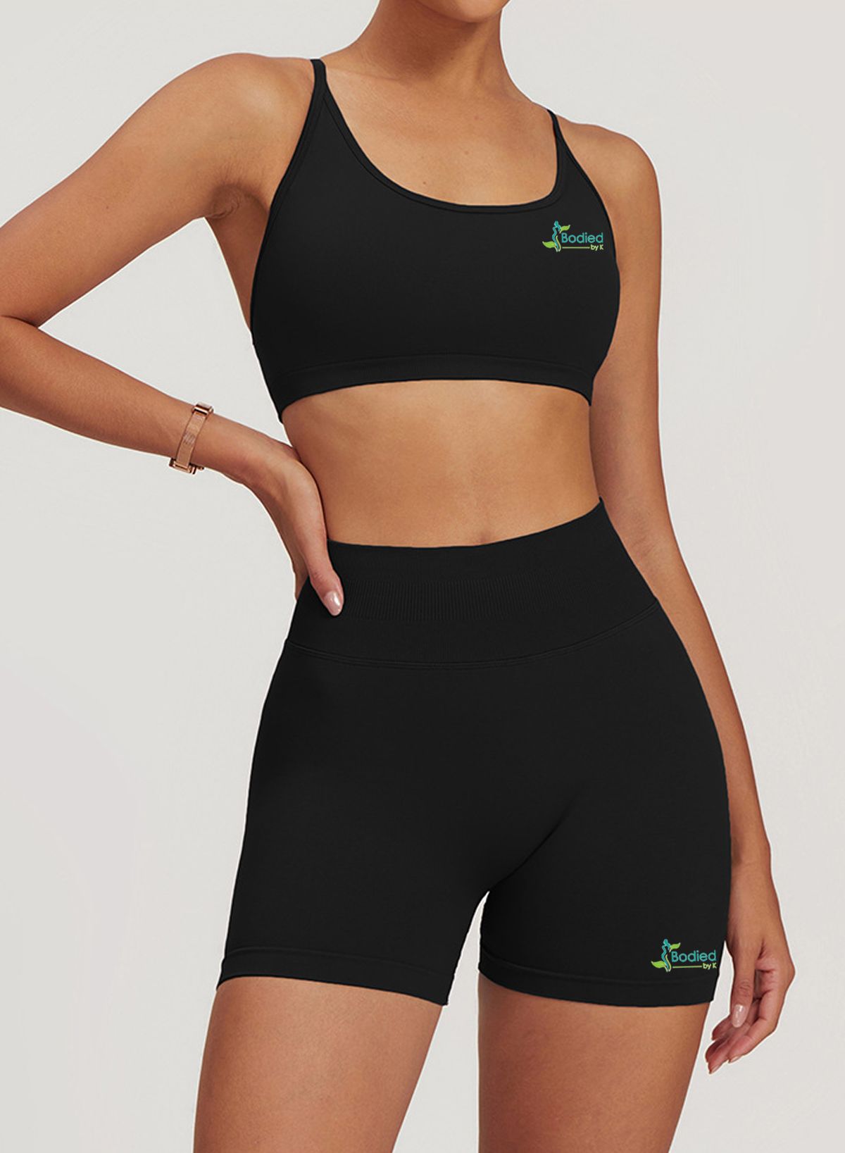 Spring into Action- Black Fitness Wear